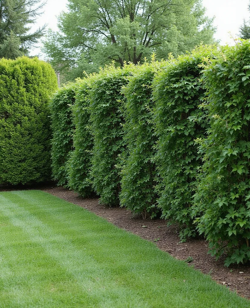 Unlock the Potential: 19 Sloped Side Yard Landscaping Ideas You Can't Miss! - 9. Natural Privacy Screens