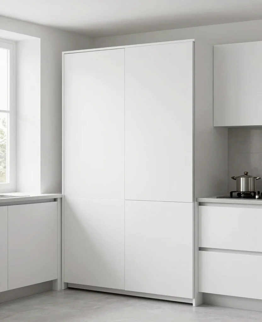 Unlock the Secrets: 19 Small Corner Kitchen Cabinet Ideas That Turn Wasted Space Into Storage Gold! 147 Unlock the Secrets: 19 Small Corner Cabinets That Maximize Your Kitchen Space! - 14. Sliding Door Cabinets 1