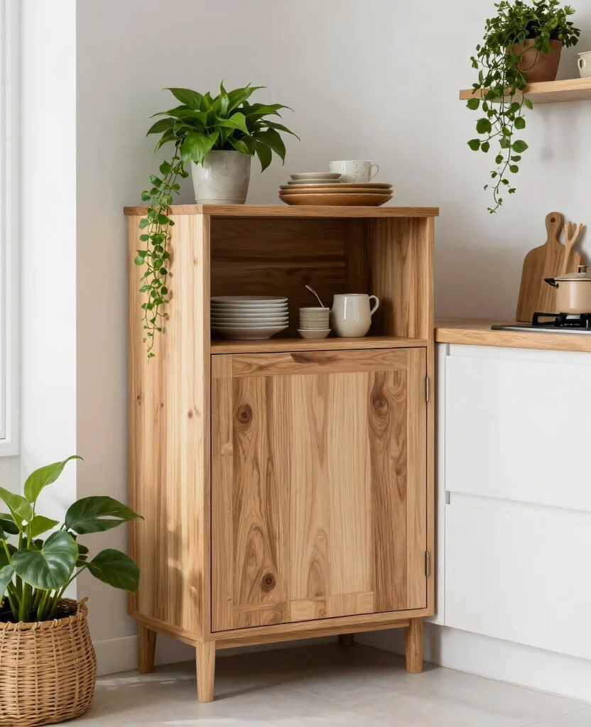 Unlock the Secrets: 19 Small Corner Kitchen Cabinet Ideas That Turn Wasted Space Into Storage Gold! 193 Unlock the Secrets: 19 Small Corner Cabinets That Maximize Your Kitchen Space! - 18. Eco-Friendly Options 1