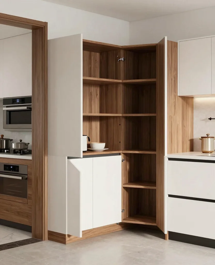 Unlock the Secrets: 19 Small Corner Kitchen Cabinet Ideas That Turn Wasted Space Into Storage Gold! 57 Unlock the Secrets: 19 Small Corner Cabinets That Maximize Your Kitchen Space! - 6. Custom-Built Solutions 1