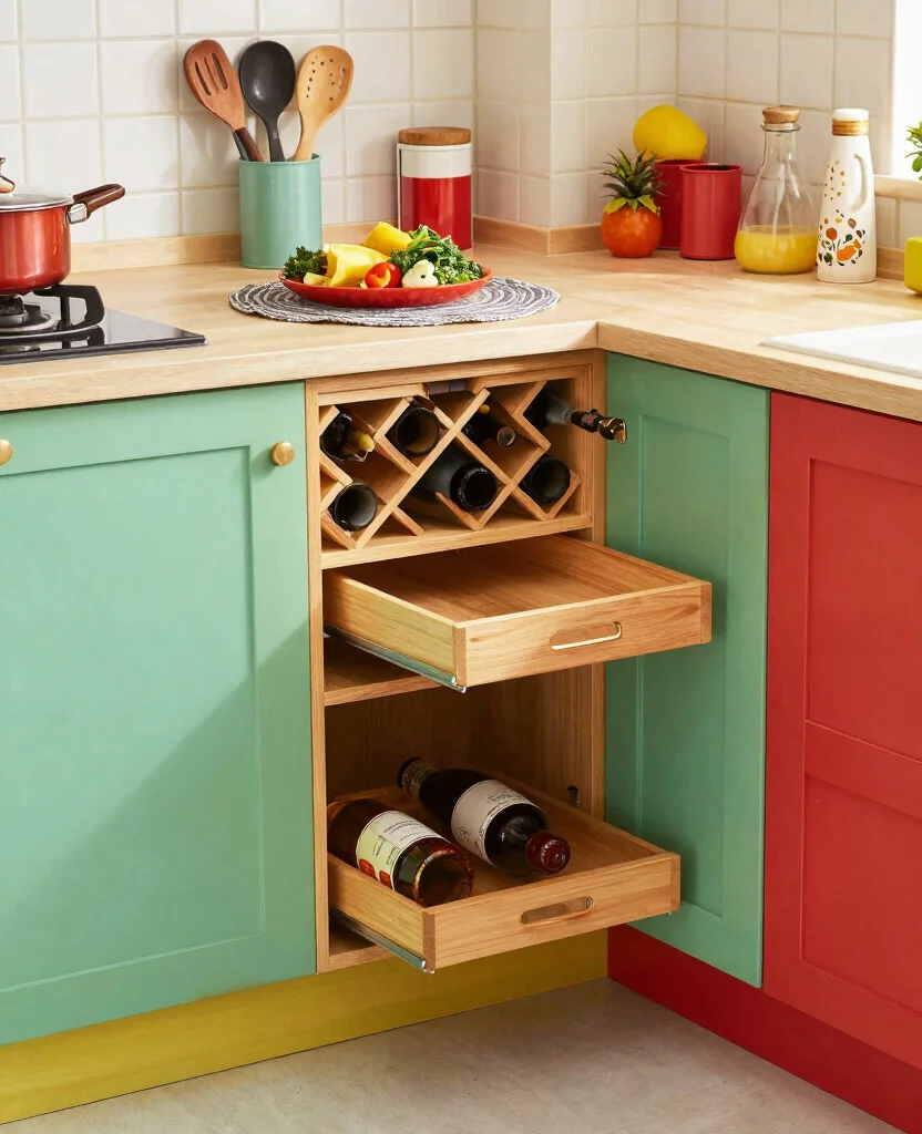 Unlock the Secrets: 19 Small Corner Kitchen Cabinet Ideas That Turn Wasted Space Into Storage Gold! 79 Unlock the Secrets: 19 Small Corner Cabinets That Maximize Your Kitchen Space! - 8. Multi-Function Cabinets 1
