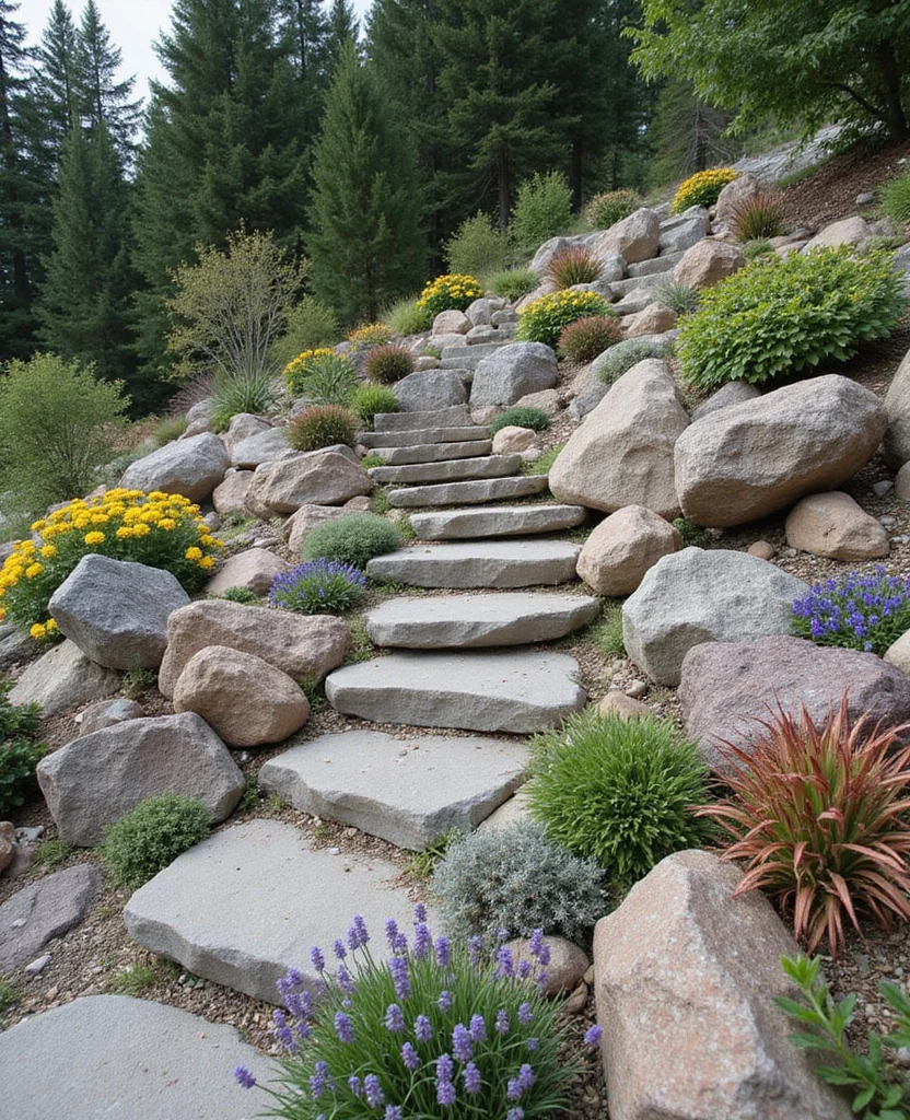 Unlock the Secrets: 19 Small Sloped Garden Ideas to Maximize Your Space! - 2. Create a Rock Garden