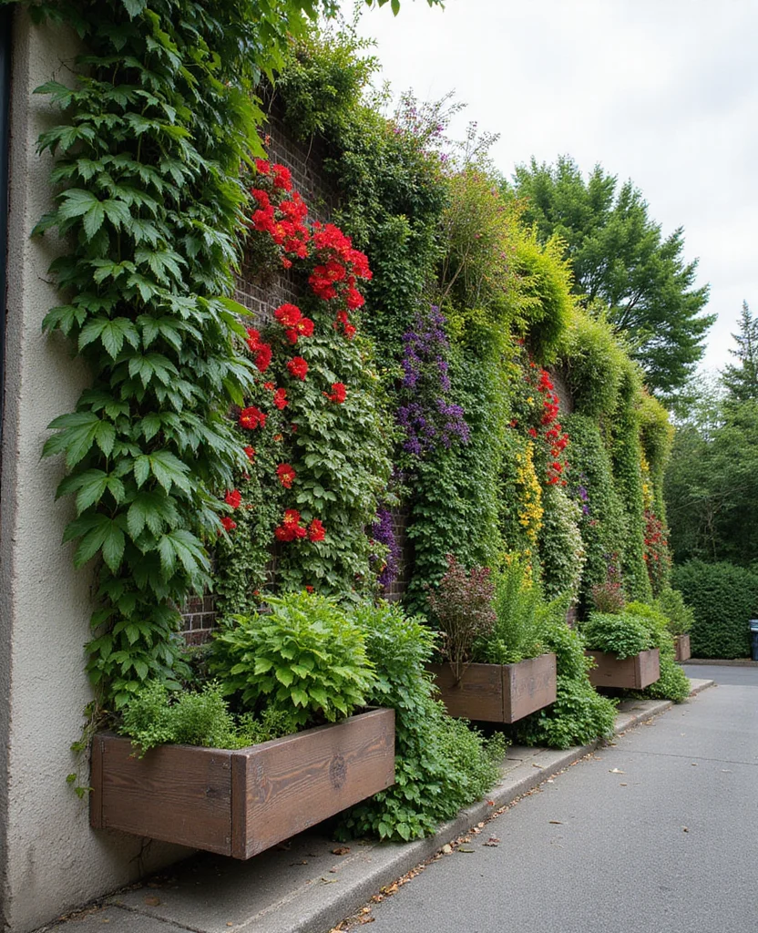 Unlock the Secrets: 19 Small Sloped Garden Ideas to Maximize Your Space! - 5. Go Vertical with Garden Walls