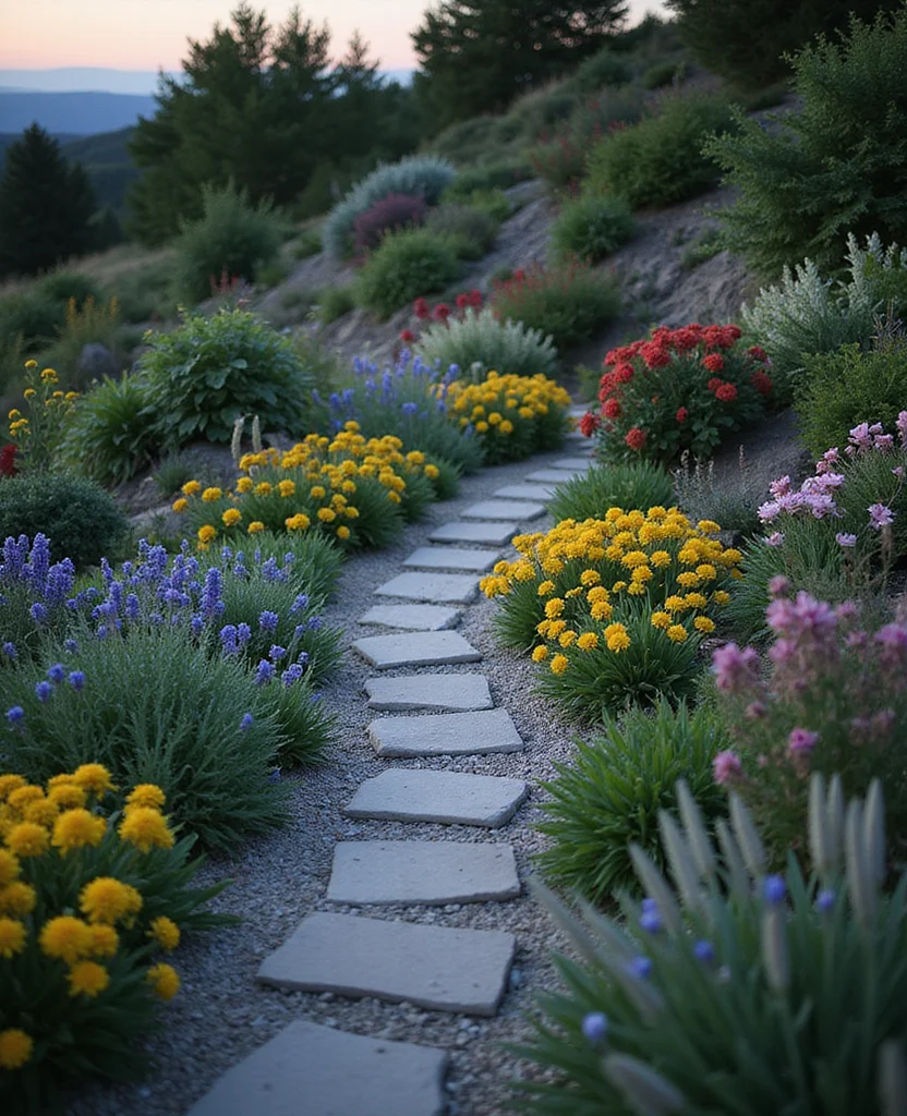 Unlock the Secrets: 19 Small Sloped Garden Ideas to Maximize Your Space! - 7. Create a Pathway
