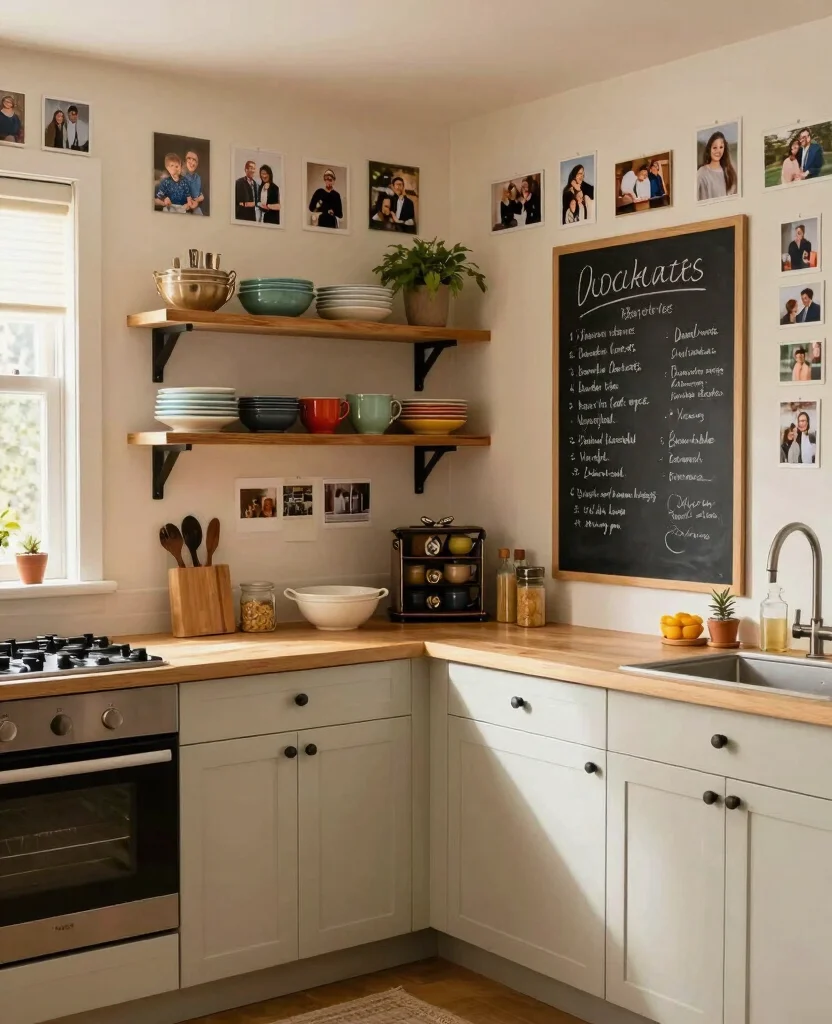 Unlock the Secrets of 19 Stunning L-Shaped Kitchen Layouts (You Won't Believe #4!) - 16. Personal Touches 1