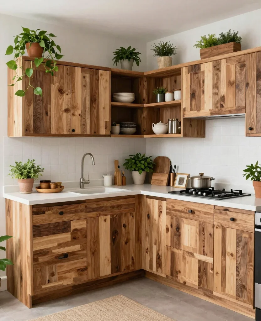 Unlock the Secrets of 19 Stunning L-Shaped Kitchen Layouts (You Won't Believe #4!) - 17. Eco-Friendly Materials 1