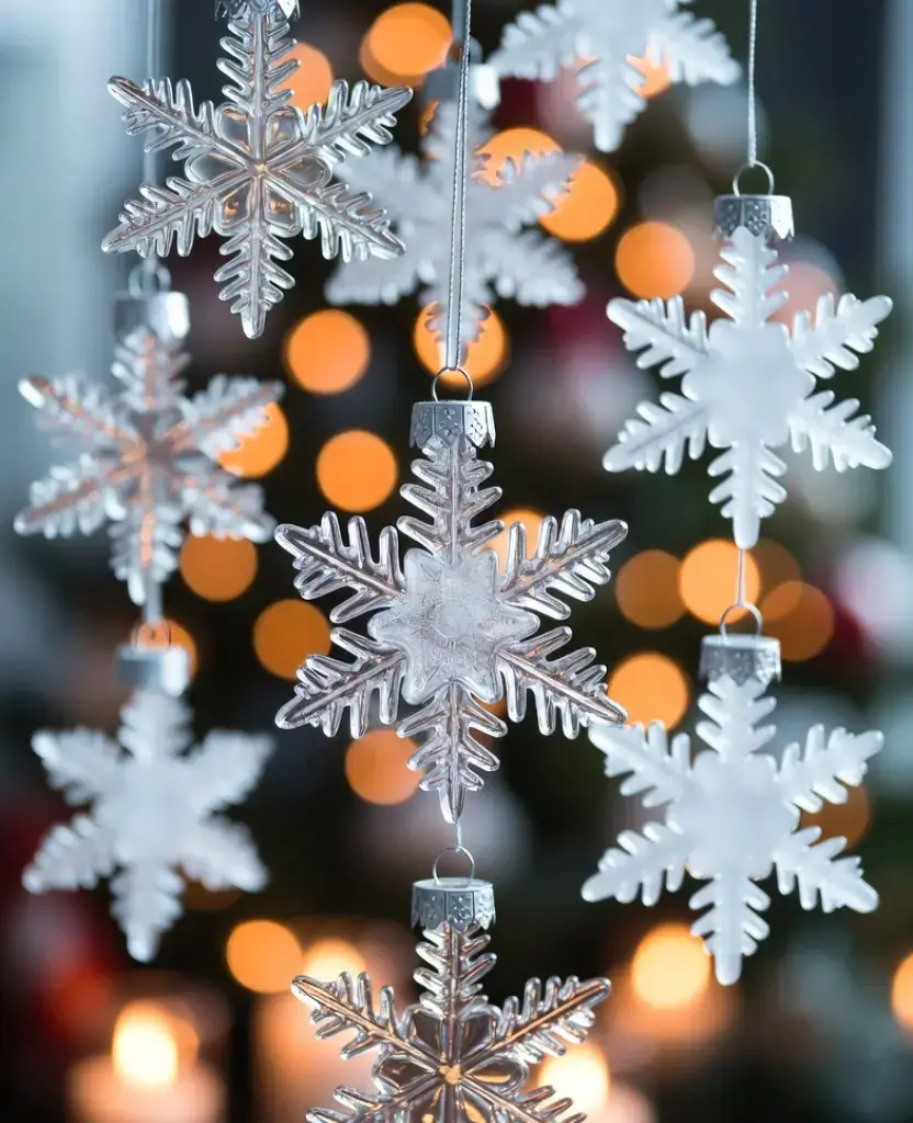 19 Stunning Vintage Christmas Ornaments Under $5 That'll Make You Nostalgic! 17 19 Stunning Vintage Christmas Ornaments Under $5 That'll Make You Nostalgic! / Vintage Snowflake Ornaments