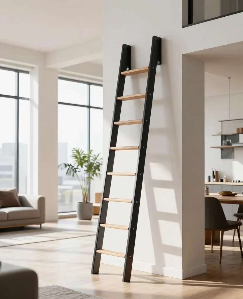 19 Clever Wall Mounted Loft Ladders to Upgrade Your Renovation Game (Don’t Miss #4!) - 17. Fold-Down Ladders 1