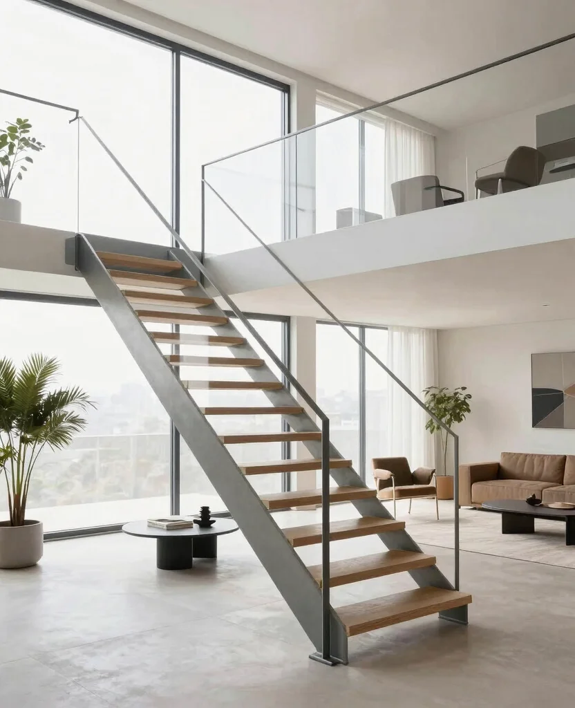 19 Clever Wall Mounted Loft Ladders to Upgrade Your Renovation Game (Don’t Miss #4!) - 6. Minimalist Staircases 1
