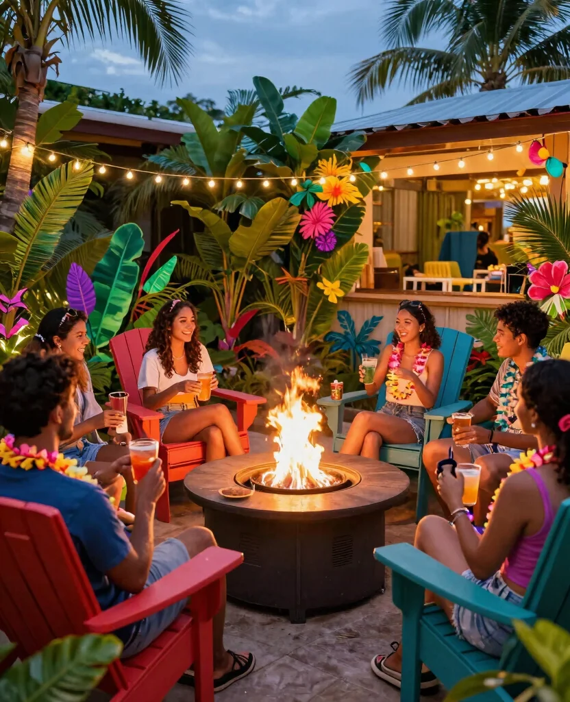 19 Cozy Cottage Fire Pit Ideas That Will Make You Want to Roast Marshmallows Tonight! - 16. Themed Fire Pit Area 1