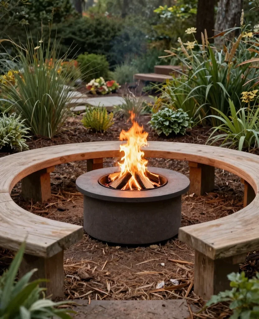 19 Cozy Cottage Fire Pit Ideas That Will Make You Want to Roast Marshmallows Tonight! - 17. Eco-Friendly Fire Pit 1