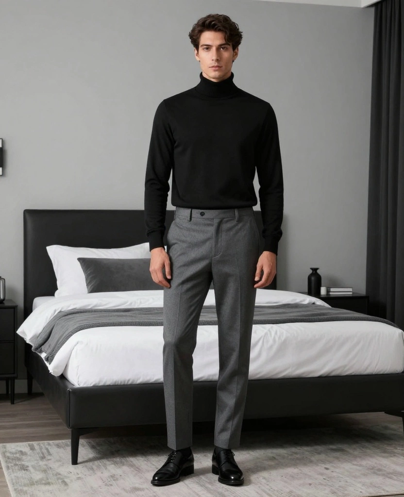 19 Stylish Men's Bedroom Ideas That Will Transform Your Space (You Won't Believe #7!) - 15. Sleek Monochrome 1