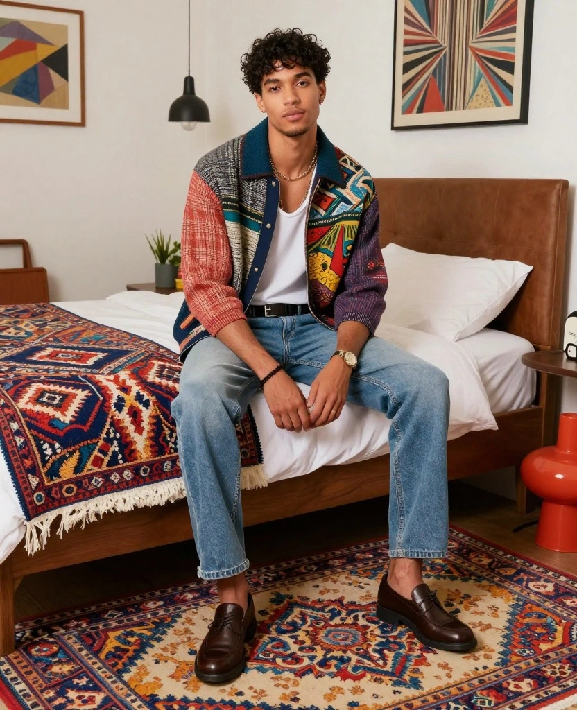 19 Stylish Men's Bedroom Ideas That Will Transform Your Space (You Won't Believe #7!) - 18. Eclectic Mix 1