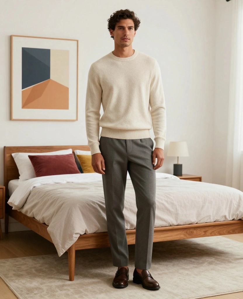 19 Stylish Men's Bedroom Ideas That Will Transform Your Space (You Won't Believe #7!) - 7. Mid-Century Modern 1