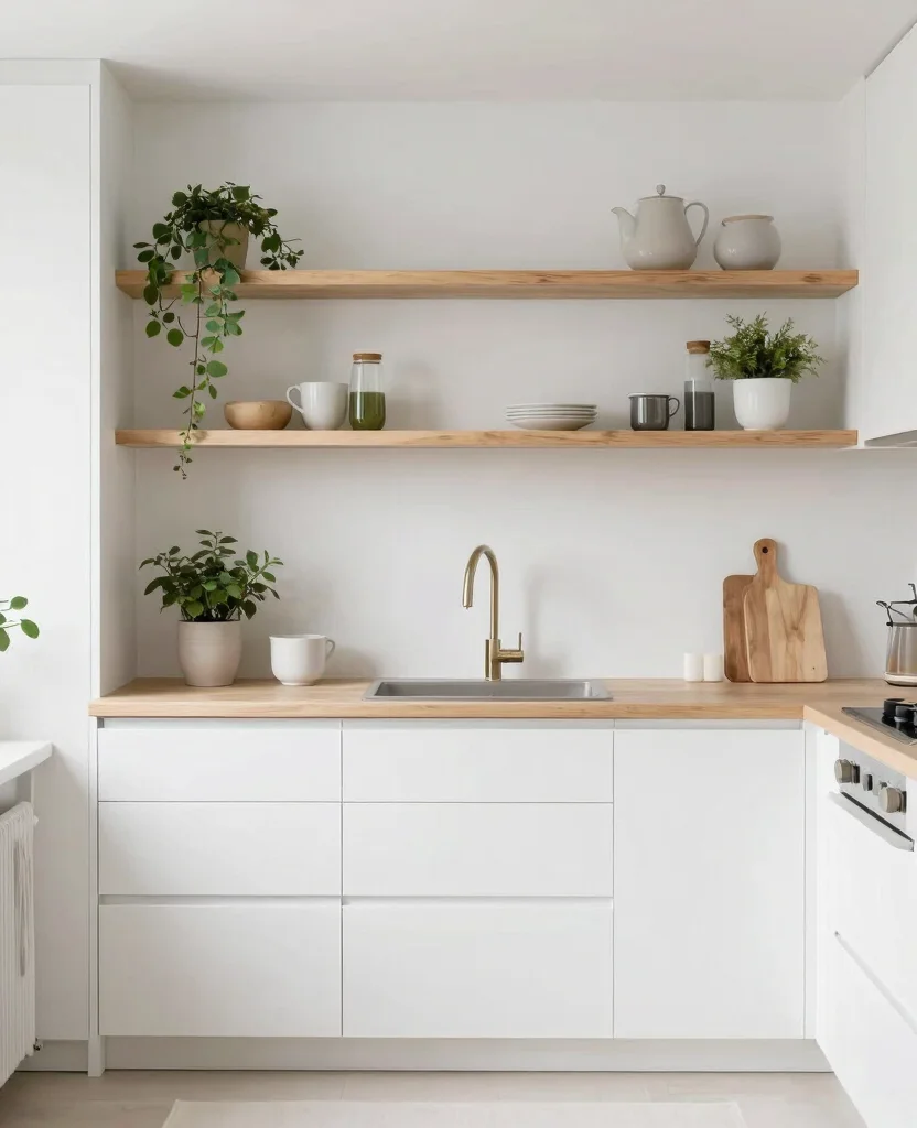 19 Stunning White Kitchen Cabinets Ideas That Will Transform Your Space! 43 19 Stunning White Kitchen Cabinets Ideas That Will Transform Your Space! - 10. Soft Scandinavian Style 1