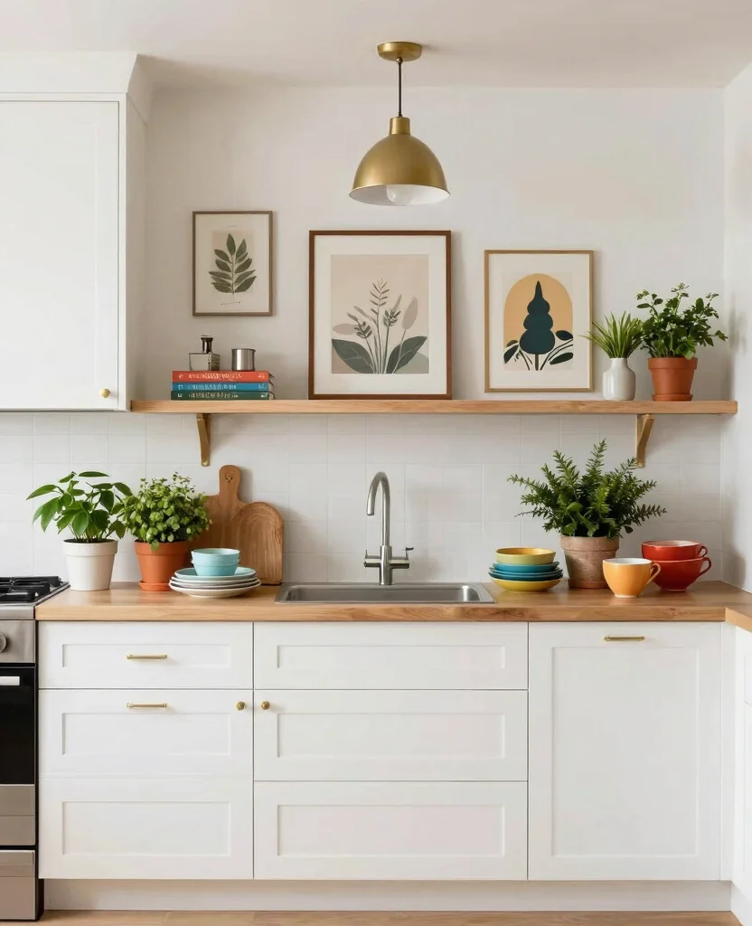 19 Stunning White Kitchen Cabinets Ideas That Will Transform Your Space! 74 19 Stunning White Kitchen Cabinets Ideas That Will Transform Your Space! - 19. Personal Touches with Decor 1