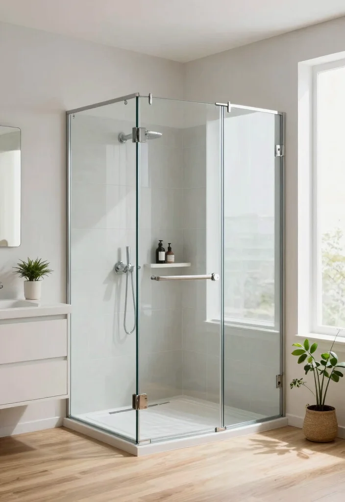 20 Awkward Bathroom Layout Ideas That Will Make You Rethink Your Space! - 1. The Corner Shower Surprise 1