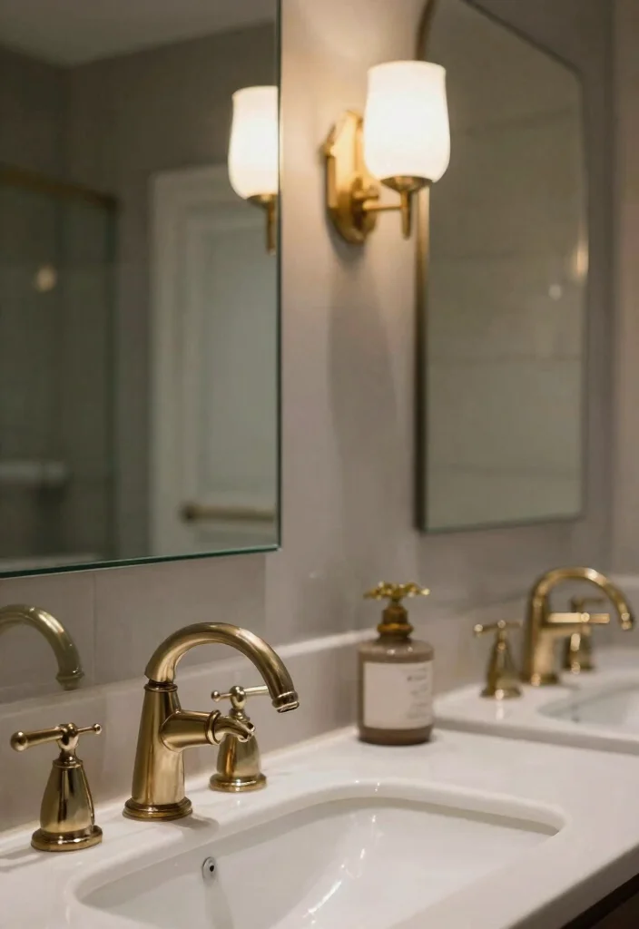 20 Awkward Bathroom Layout Ideas That Will Make You Rethink Your Space! - 16. Vintage-Look Modern Fixtures 1