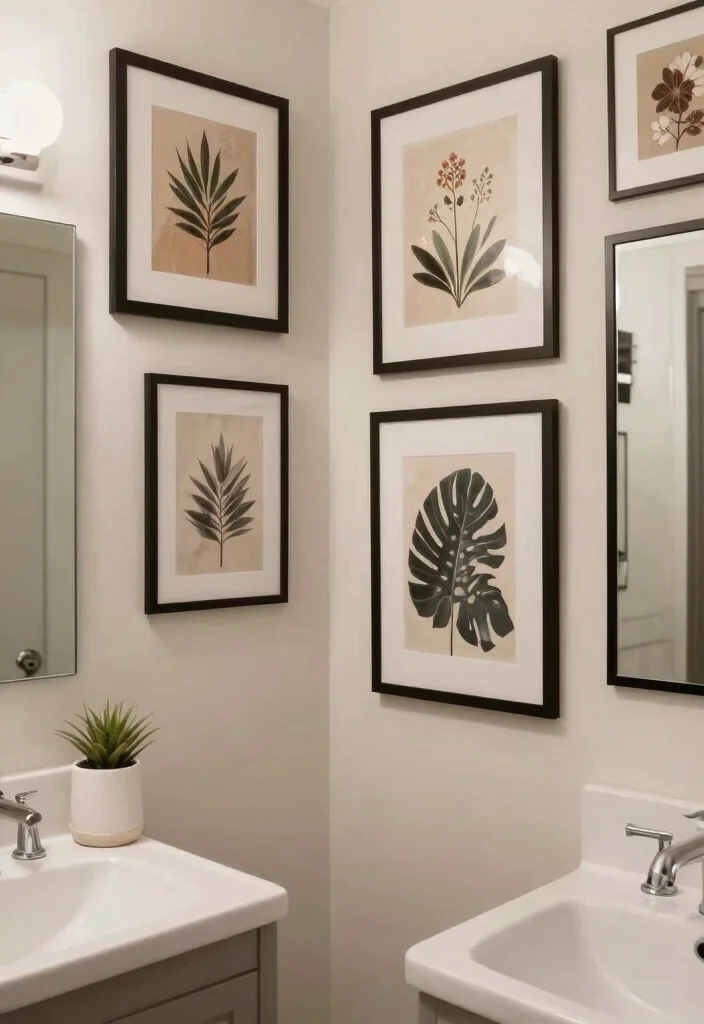 20 Awkward Bathroom Layout Ideas That Will Make You Rethink Your Space! - 19. Artful Displays 1