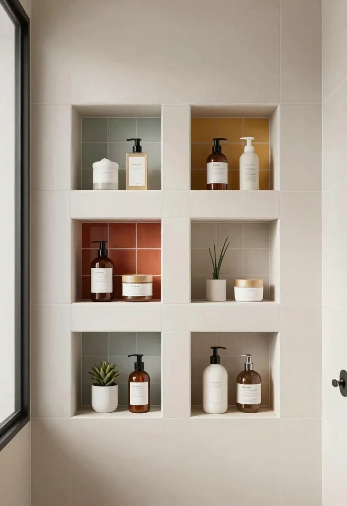 20 Awkward Bathroom Layout Ideas That Will Make You Rethink Your Space! - 4. Niche for Necessities 1