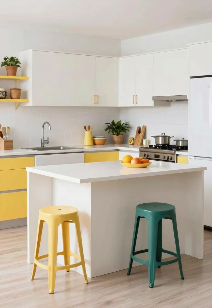 15 Functional Small Kitchen Islands with Seating You Didn't Know You Needed! - 12. The Compact Island 1