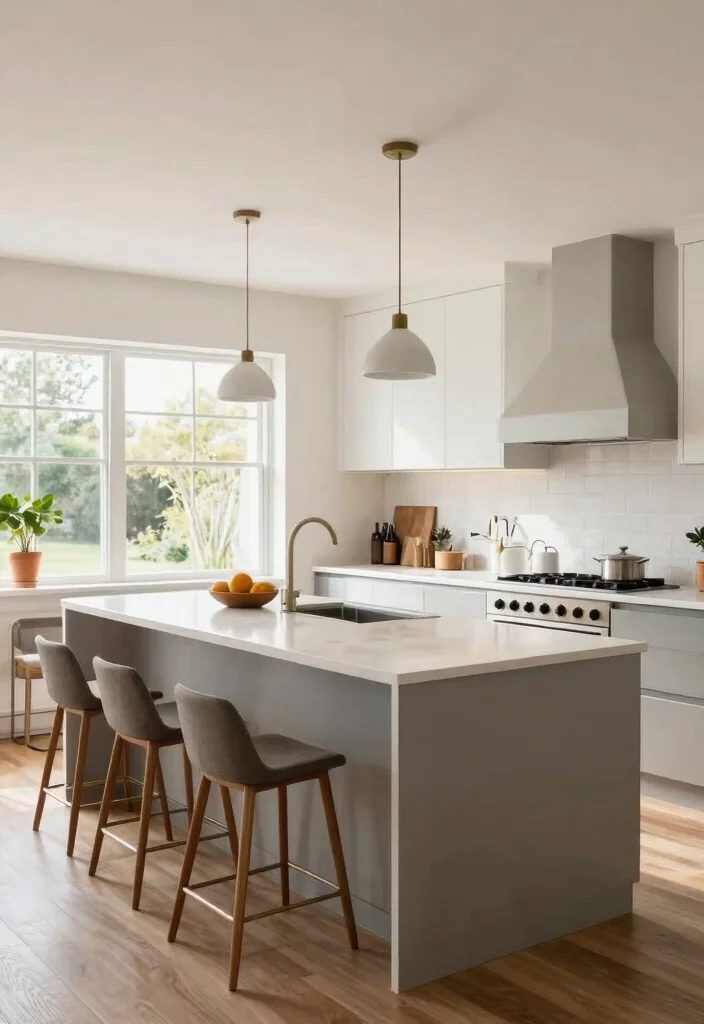 15 Functional Small Kitchen Islands with Seating You Didn't Know You Needed! - 15. The Open-Concept Island 1