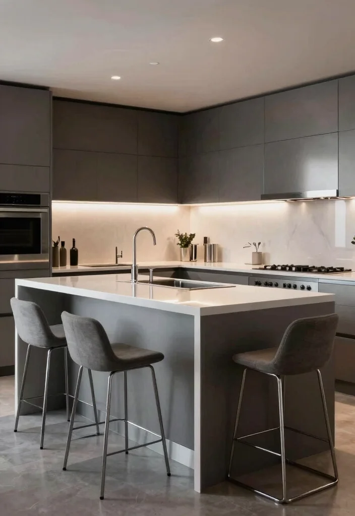 15 Functional Small Kitchen Islands with Seating You Didn't Know You Needed! - 6. The Contemporary Bar Island 1