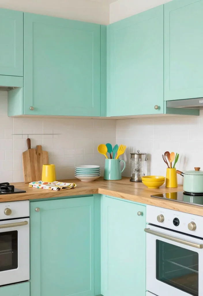15 Inspiring Kitchens That Celebrate the Glory of Green (You Won't Believe #7!) - 4. Vibrant Mint 1