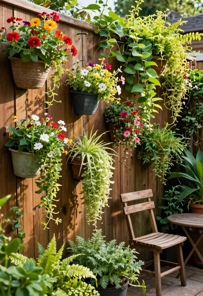 15 Small Garden Around Fence Ideas That Will Transform Your Yard into a Hidden Oasis! - 1. Vertical Gardens for Height and Drama 1