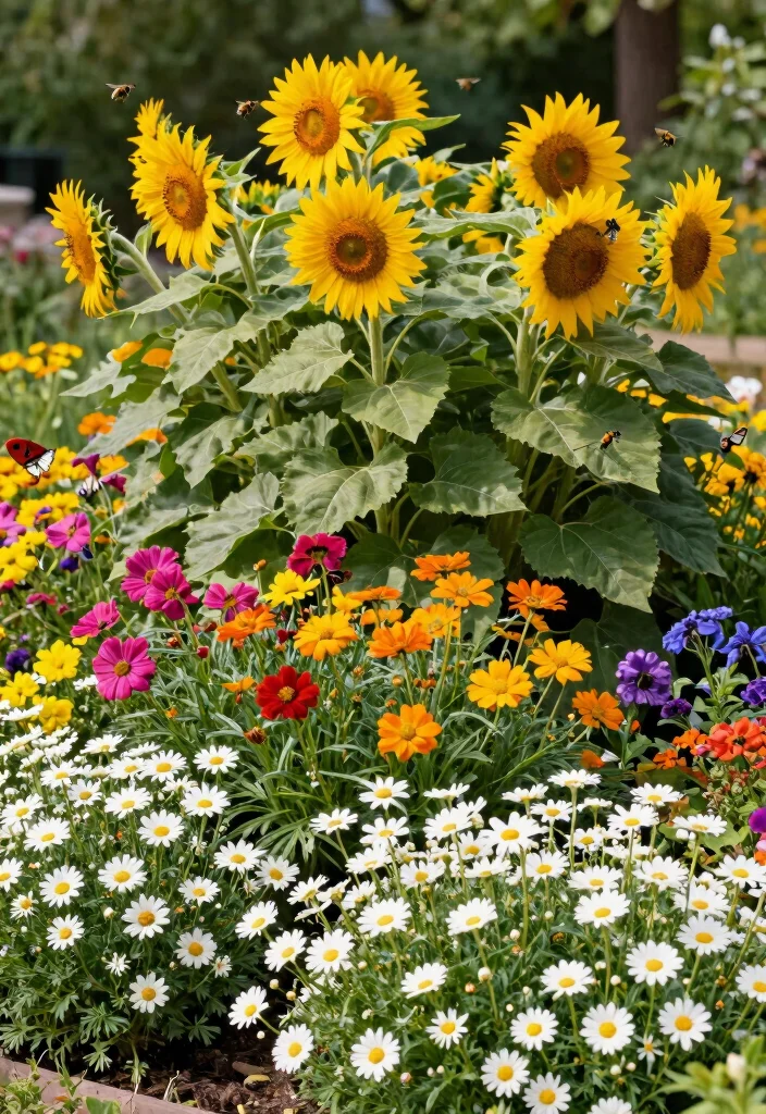 15 Small Garden Around Fence Ideas That Will Transform Your Yard into a Hidden Oasis! - 10. Seasonal Flower Displays 1