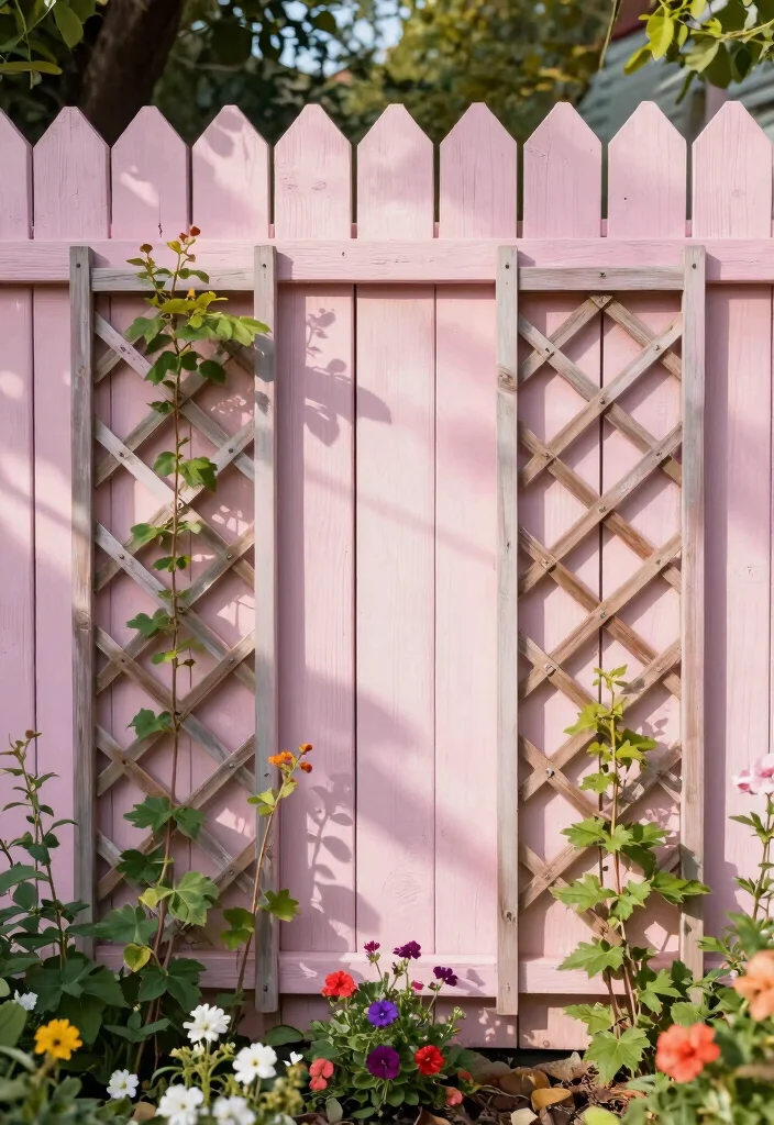 15 Small Garden Around Fence Ideas That Will Transform Your Yard into a Hidden Oasis! - 4. Decorative Fencing for Added Charm 1