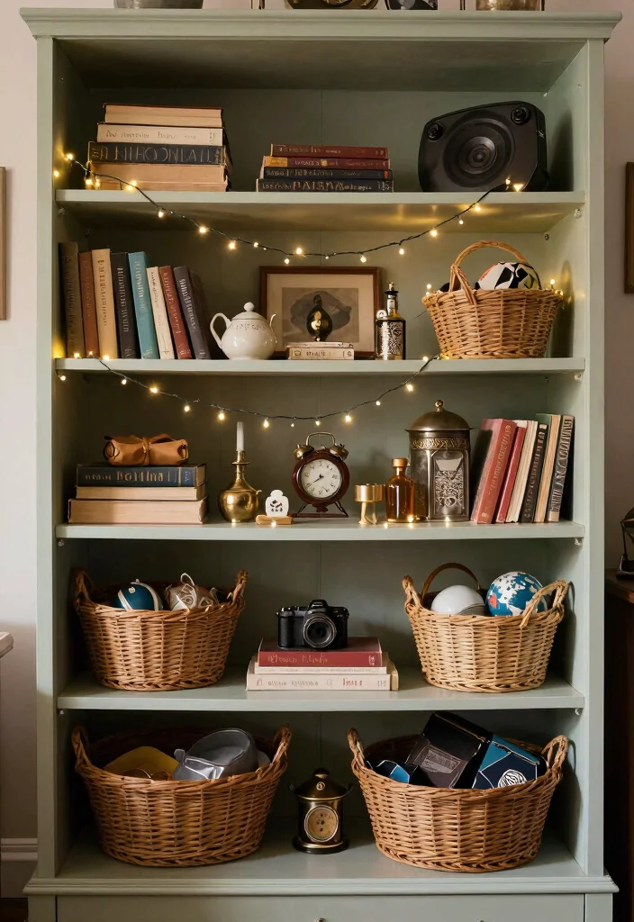 15 Stunning Living Room Alcove Ideas That'll Make You Want to Redecorate ASAP! 42 15 Stunning Living Room Alcove Ideas That'll Make You Want to Redecorate ASAP! - 9. Vintage Storage Alcove 1