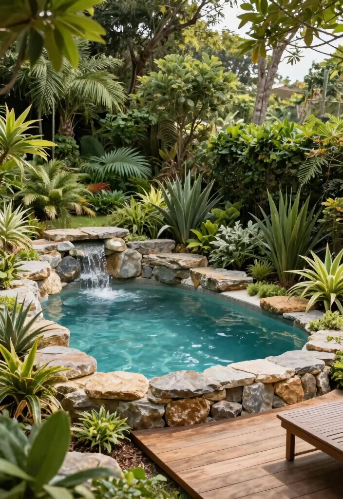 20 Sloped Backyard Ideas with Retaining Walls and Pools That Will Transform Your Outdoor Space! - 7. Natural Swimming Pool with Eco-Friendly Design 1