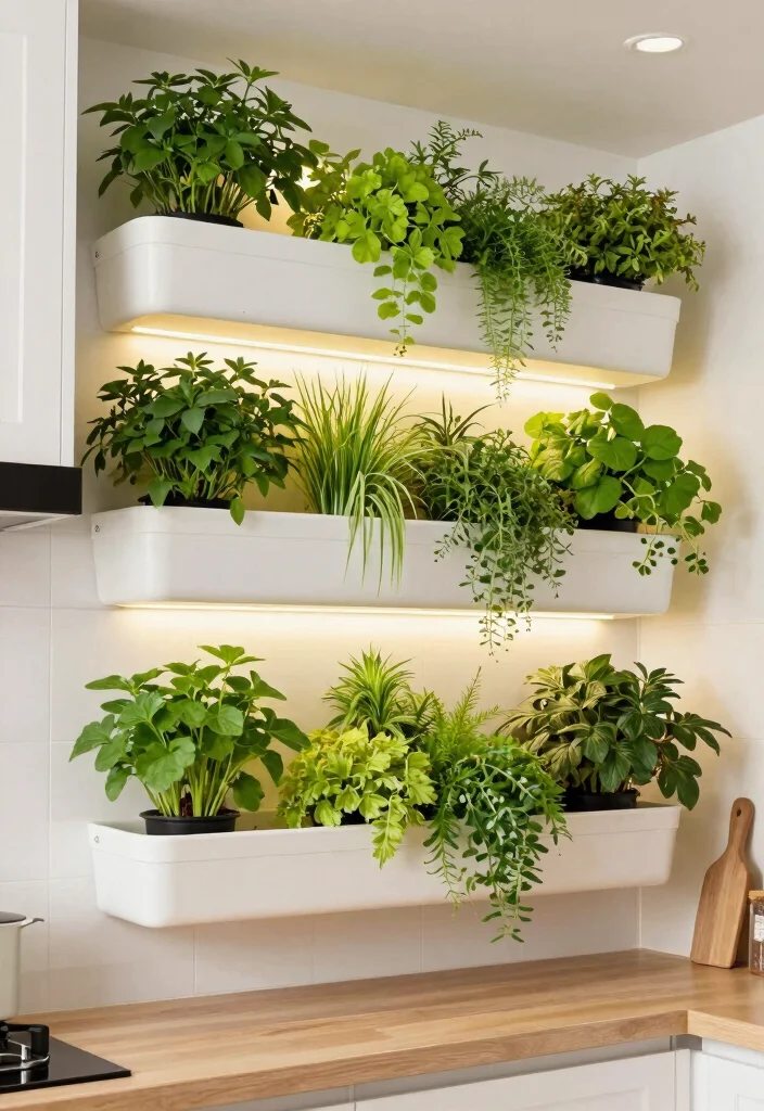 15+ Awkward Kitchen Layout Ideas That'll Make You Rethink Your Space! - 13. The Vertical Garden Kitchen 1