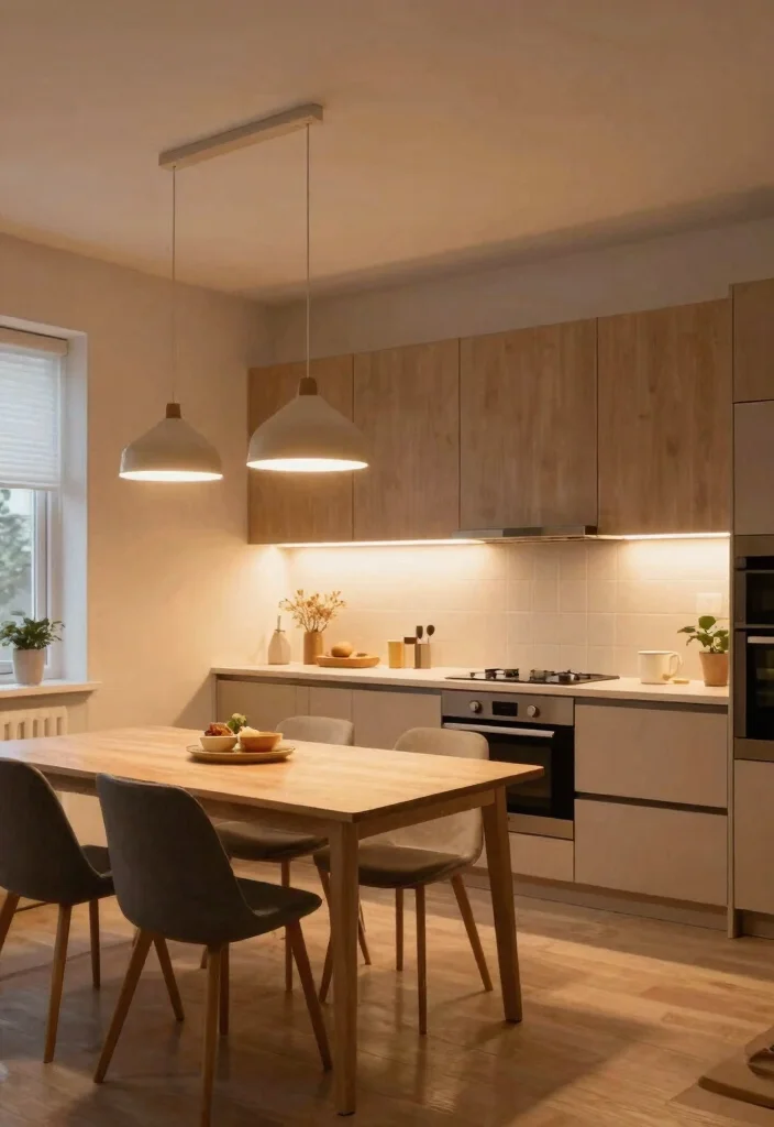 15+ Awkward Kitchen Layout Ideas That'll Make You Rethink Your Space! - 14. Creative Lighting Solutions 1