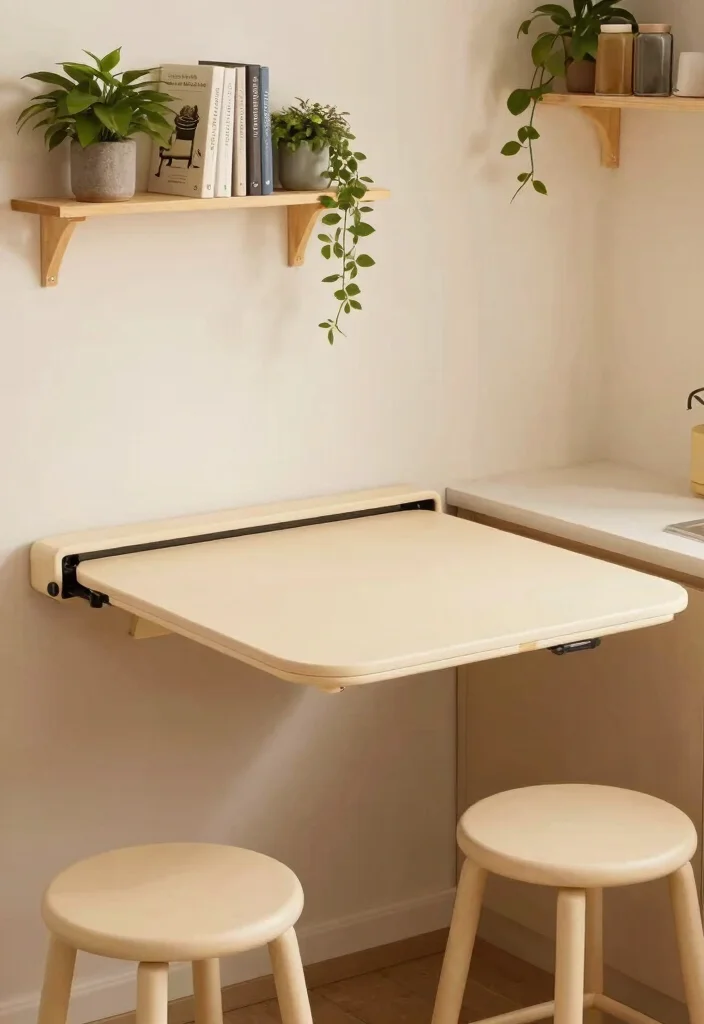 15+ Awkward Kitchen Layout Ideas That'll Make You Rethink Your Space! - 9. The Retractable Table 1