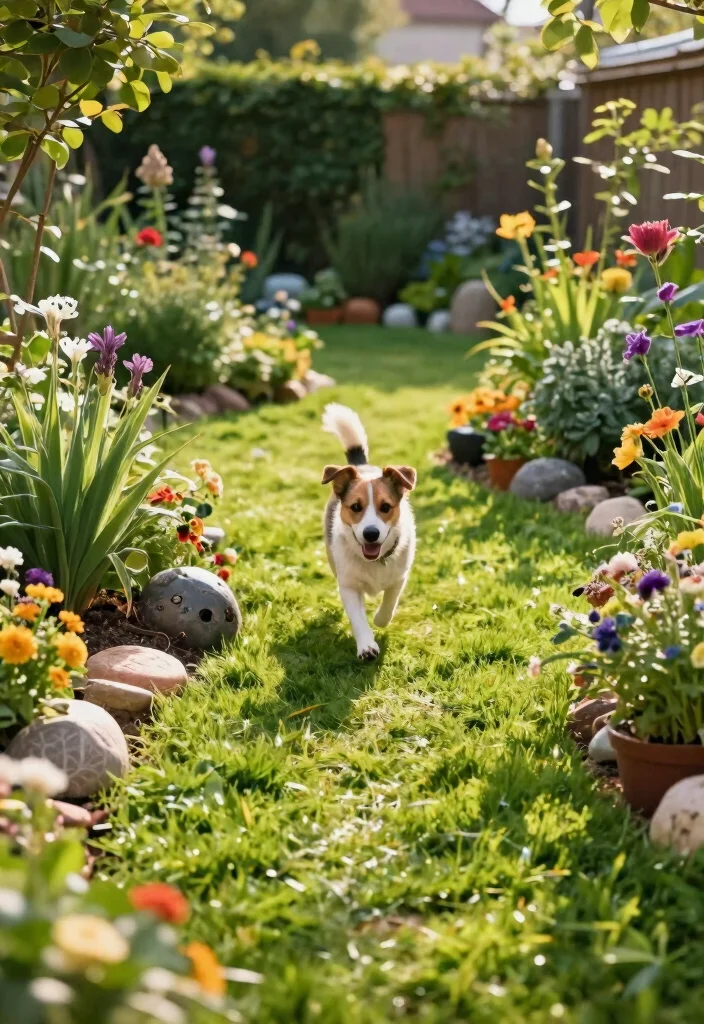 15+ Backyard Landscaping Ideas for Dogs That'll Make Your Pup's Tail Wag! - 15. Natural Pathways with Grass 1