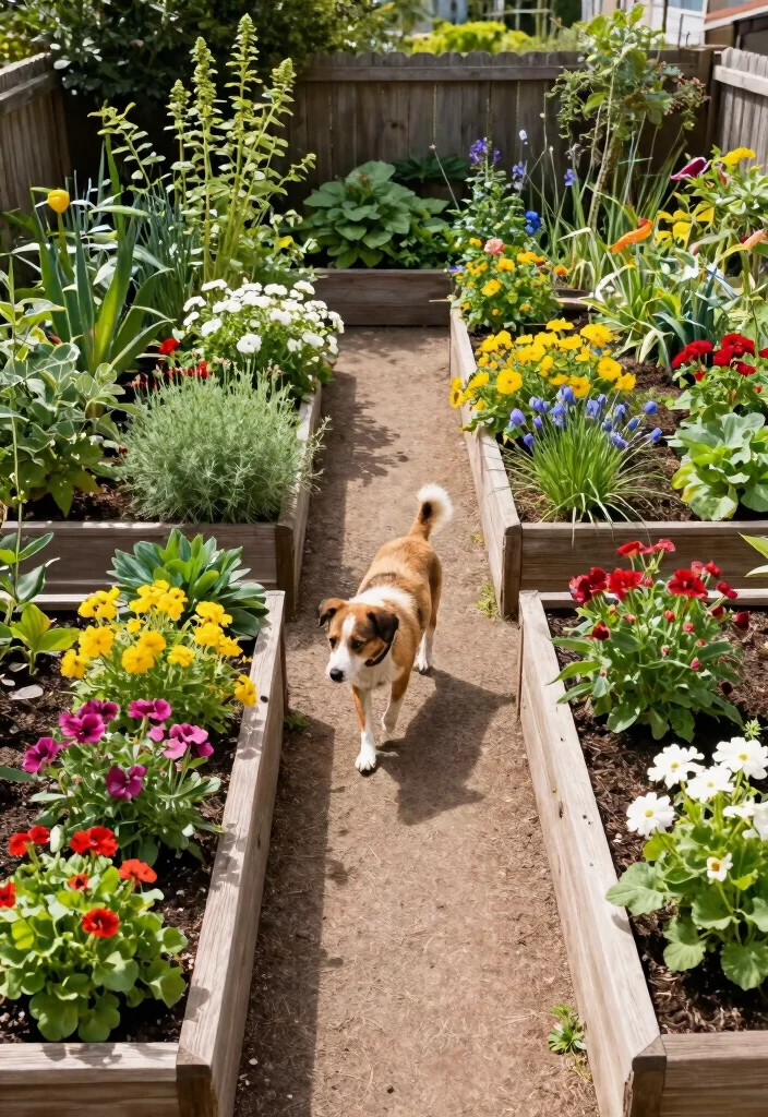 15+ Backyard Landscaping Ideas for Dogs That'll Make Your Pup's Tail Wag! - 9. Raised Garden Beds 1
