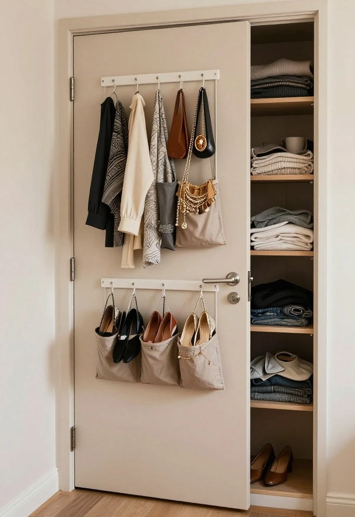 15 Bedroom Storage Solutions for Small Spaces That Will Change Your Life! - 6. Closet Door Storage Solutions 1