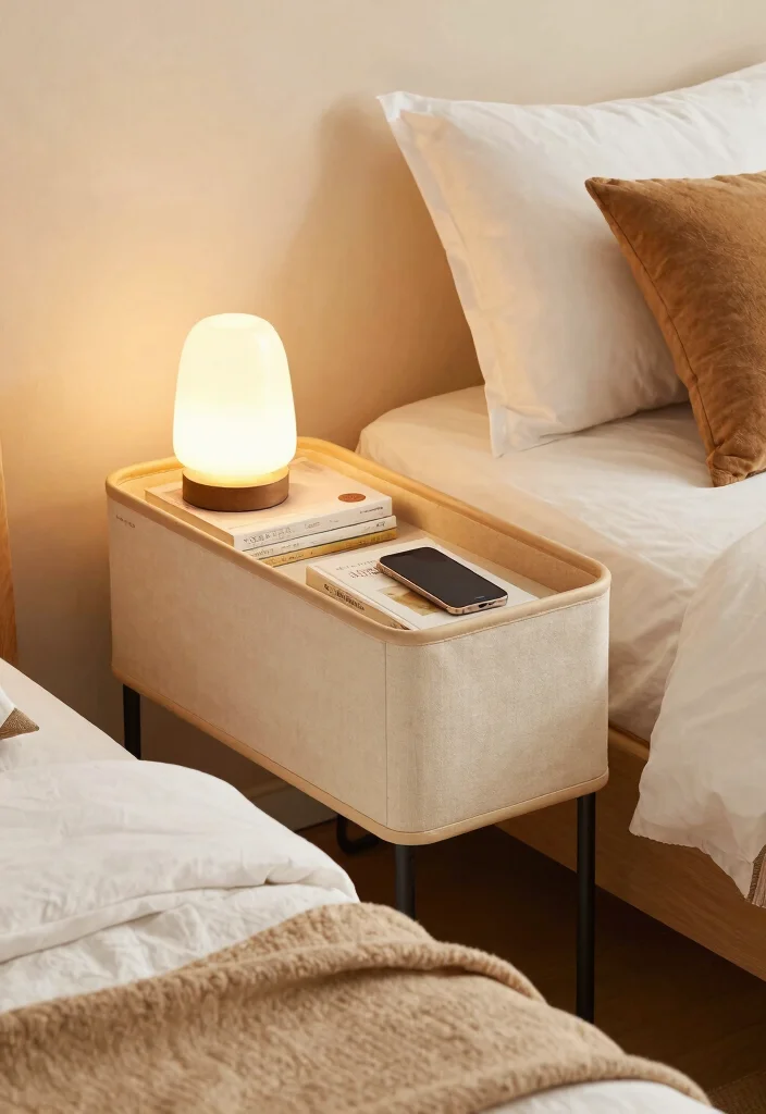 15 Bedroom Storage Solutions for Small Spaces That Will Change Your Life! - 7. Bedside Caddies 1