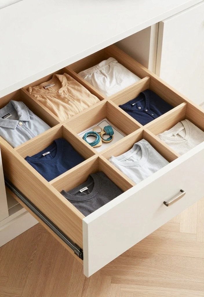 15 Bedroom Storage Solutions for Small Spaces That Will Change Your Life! - 8. Drawer Dividers 1