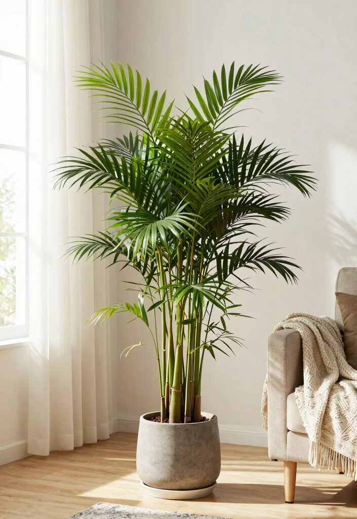 15 Best Plants for Your Living Room That Will Purify Your Air and Elevate Your Decor! 34 15 Best Plants for Your Living Room That Will Purify Your Air and Elevate Your Decor! - 11. Bamboo Palm (Chamaedorea seifrizii) 1