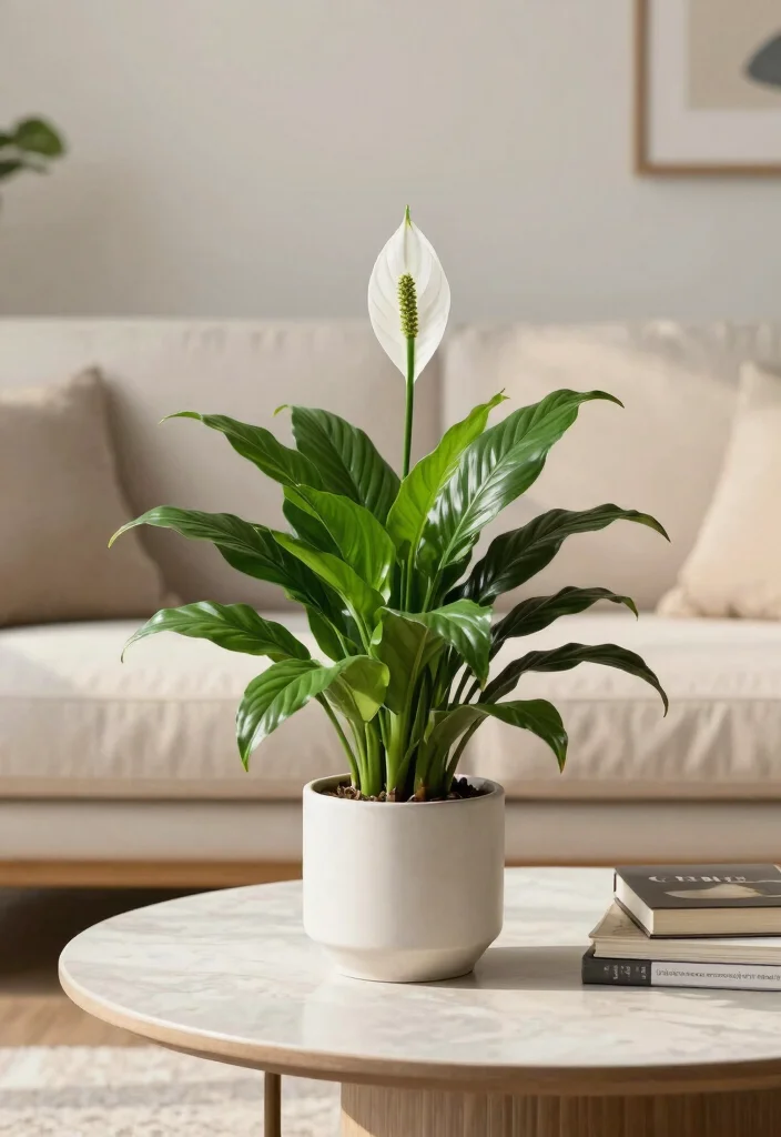 15 Best Plants for Your Living Room That Will Purify Your Air and Elevate Your Decor! 3 15 Best Plants for Your Living Room That Will Purify Your Air and Elevate Your Decor! - 2. Peace Lily (Spathiphyllum) 1