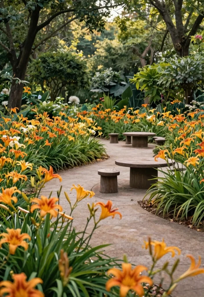 15 Brilliant Daylily Landscaping Ideas That'll Transform Your Garden Into a Colorful Paradise! - 12. Daylily Therapy Gardens 1