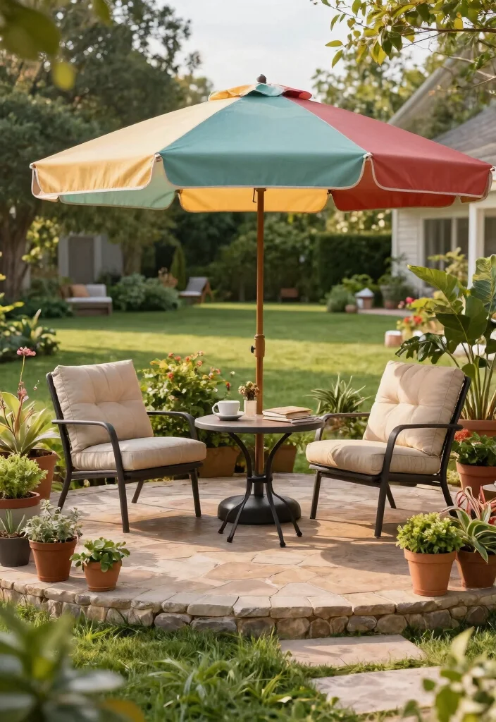 15 Charming Front Yard Hardscape Ideas That Will Make Your Neighbors Green with Envy! - 2. Cozy Patio Spaces 1