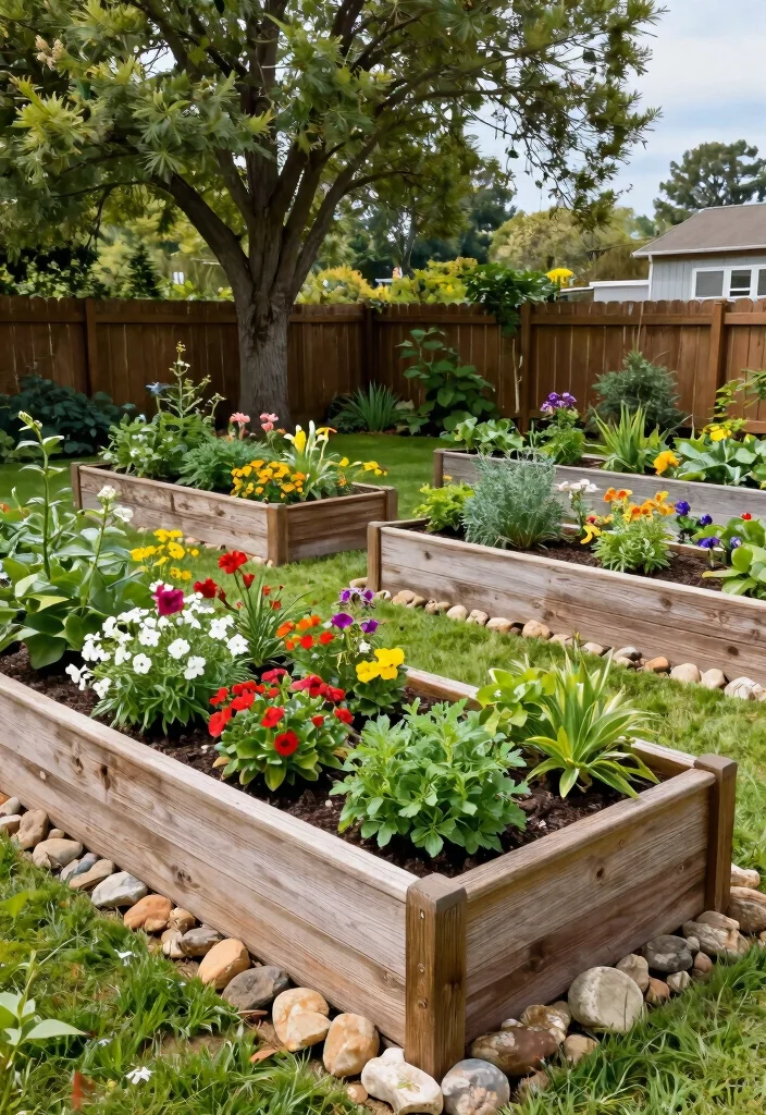 15 Charming Front Yard Hardscape Ideas That Will Make Your Neighbors Green with Envy! - 6. Customizable Raised Garden Beds 1
