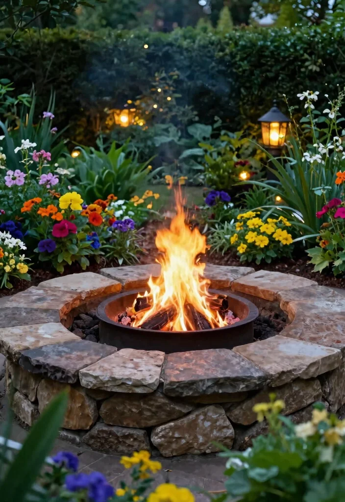 15 Cheap and Simple DIY Fire Pit Ideas That'll Ignite Your Backyard Fun! 12 15 Cheap and Simple DIY Fire Pit Ideas That'll Ignite Your Backyard Fun! - 11. Garden Fire Pit 1