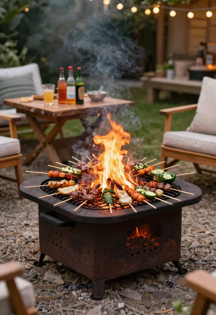 15 Cheap and Simple DIY Fire Pit Ideas That'll Ignite Your Backyard Fun! 13 15 Cheap and Simple DIY Fire Pit Ideas That'll Ignite Your Backyard Fun! - 12. DIY Fire Pit with Grill Grate 1