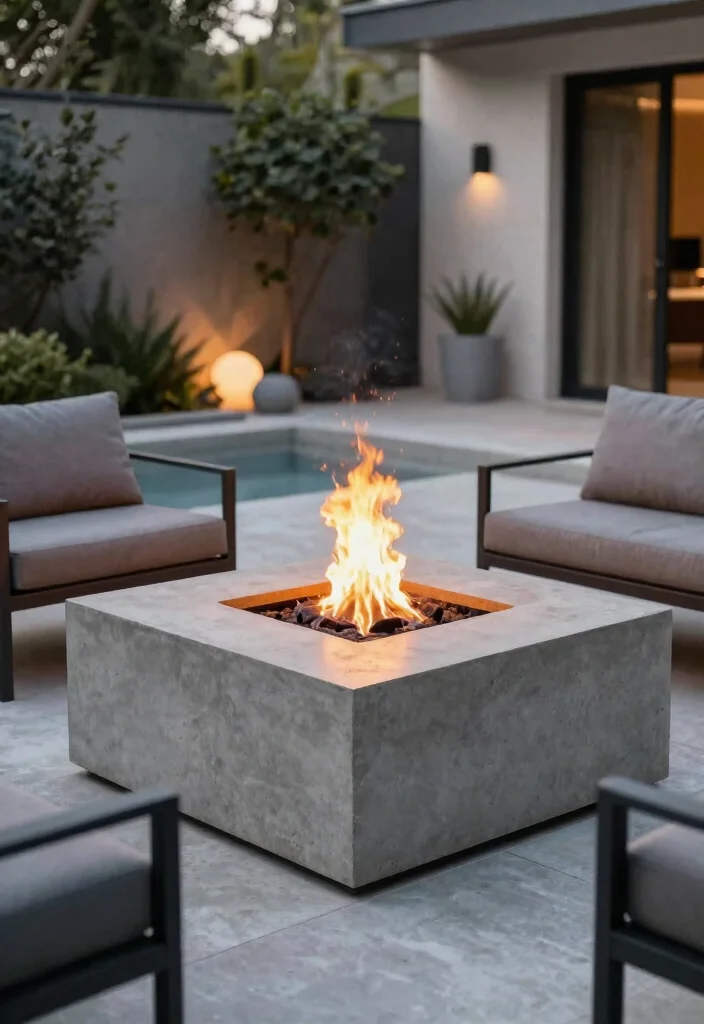 15 Cheap and Simple DIY Fire Pit Ideas That'll Ignite Your Backyard Fun! 10 15 Cheap and Simple DIY Fire Pit Ideas That'll Ignite Your Backyard Fun! - 9. Concrete Fire Pit 1