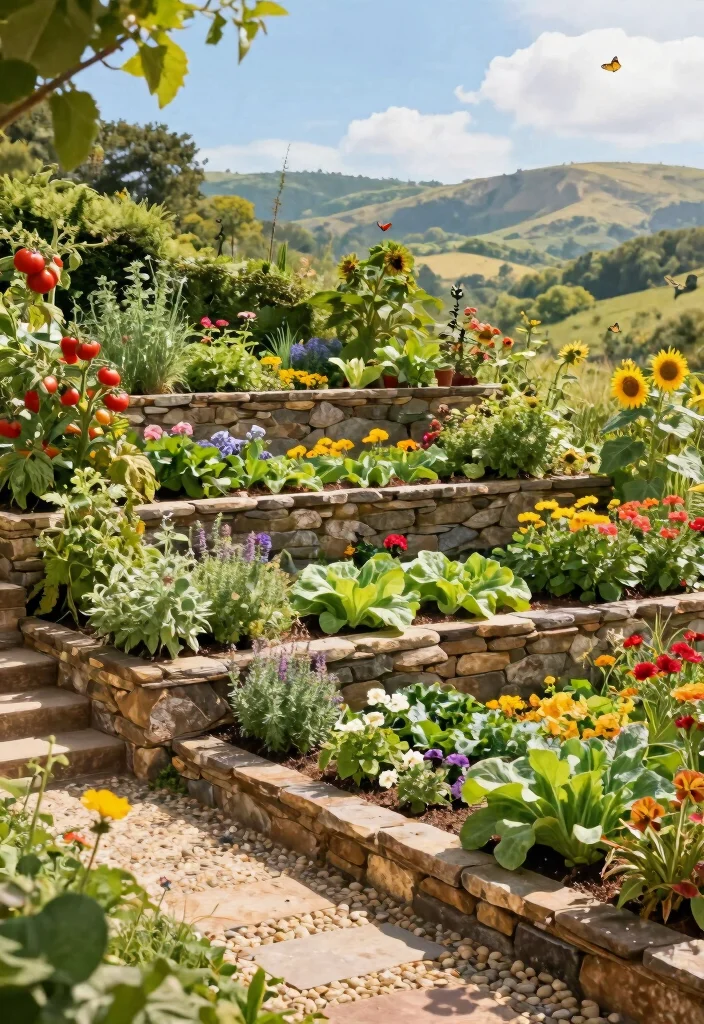 15 Clever Hillside Landscaping Ideas That'll Transform Your Slopes Into a Stunning Oasis! - 1. Terraced Garden Beds 1